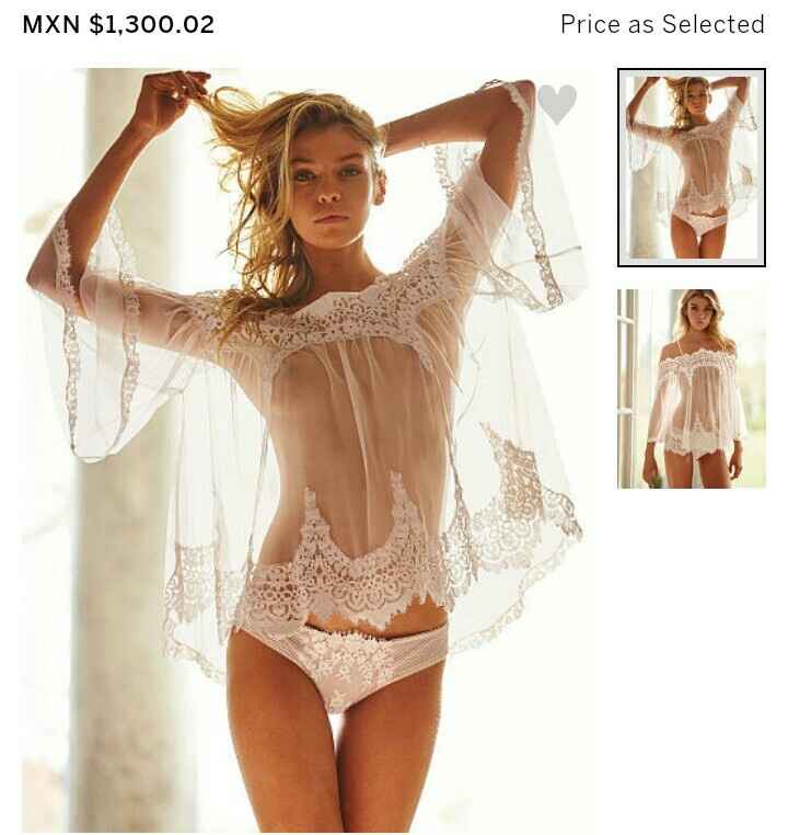 Lencería para la luna de miel en blanco - 1
