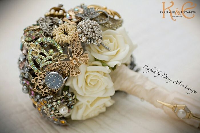 Ramo de novia,  estilo vintage - 14