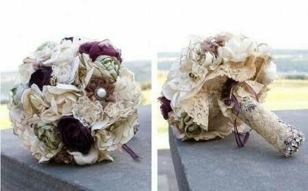 Ramo de novia,  estilo vintage - 21
