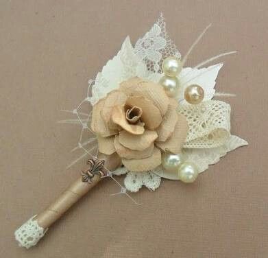 Boutonnieres, estilo vintage - 11