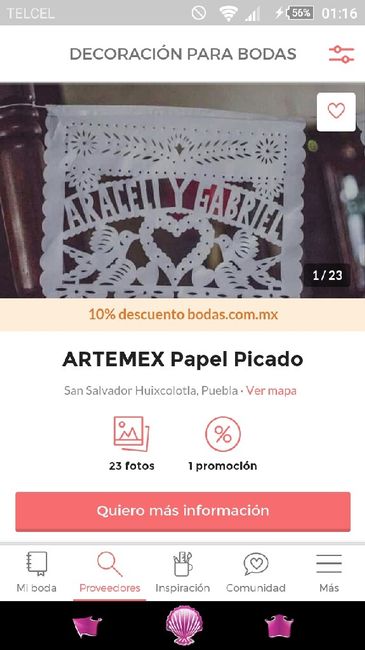 Papel picado para bodas - 1