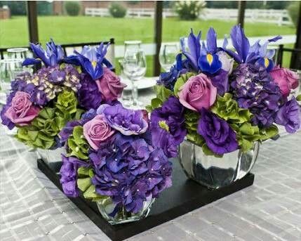 Centros de mesa color morado - 7