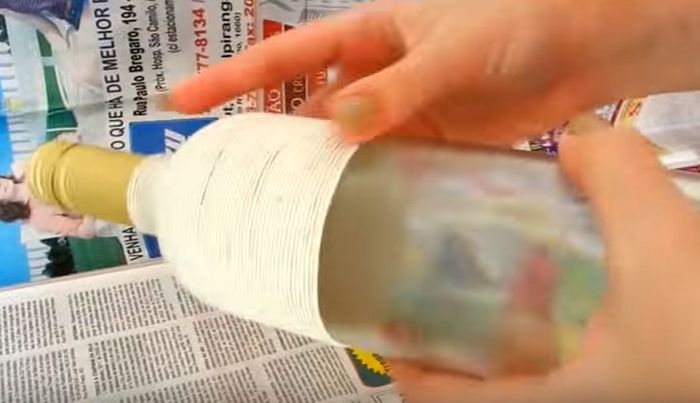 cubre la mitad de tu botella o frasco