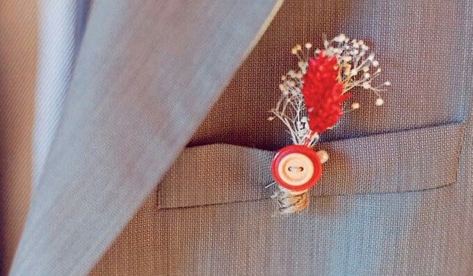 Boda en rojo "el boutonnier" - 4