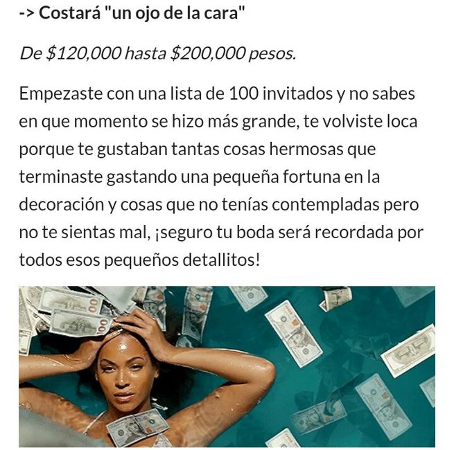 Mi boda costará "un ojo de la cara" - 2