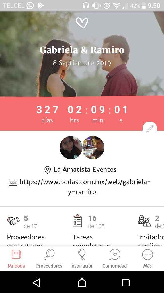 ¿cuánto falta para sus bodas? - 1