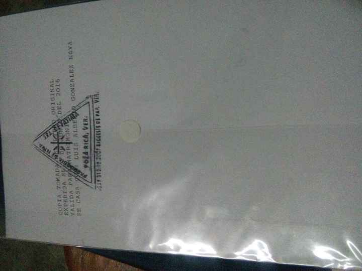 Fe de bautizo actualizada - 2