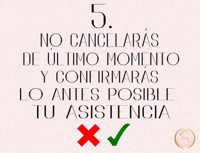 Mandamientos para invitados 🙌🏼 - 6
