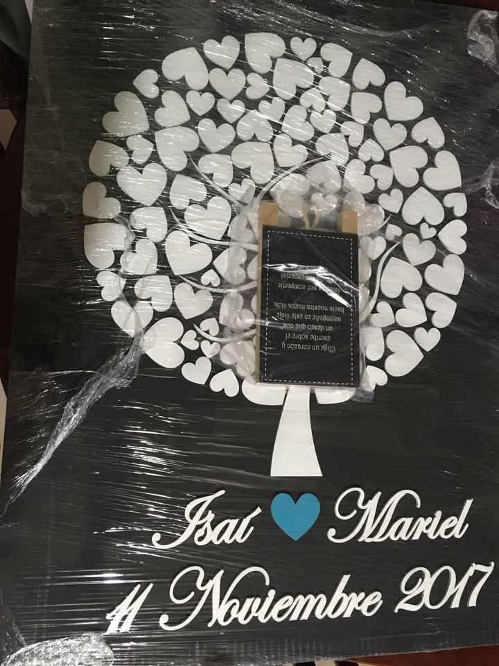  a casi 2 meses de la boda llegó mi árbol de firmas ❤️ - 3