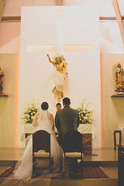 en la iglesia