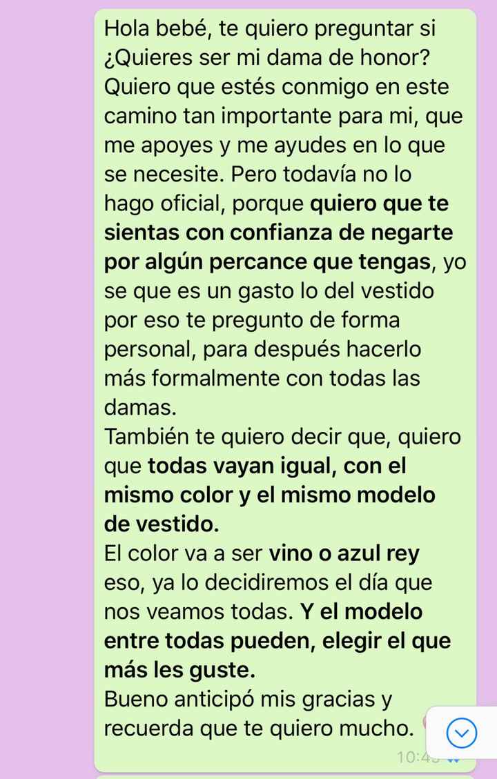 Pre-pedida de damas de honor - 1