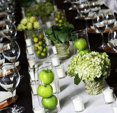  Decoración con manzanas verdes 💚 - 4