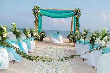  Verde en bodas de playa 💚 - 2