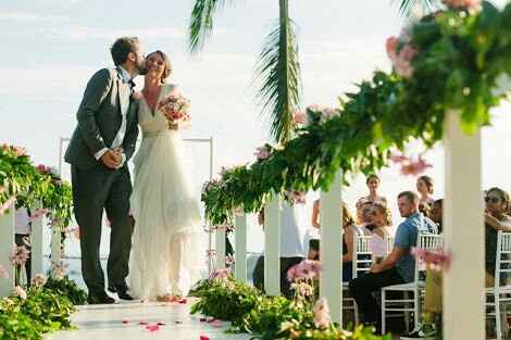  Verde en bodas de playa 💚 - 5