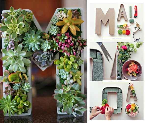  Letras diy con follaje y flores o suculentas? 💚 - 6