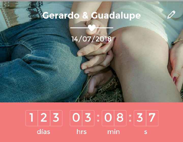 ¿Cuánto falta para que se casen? - 1