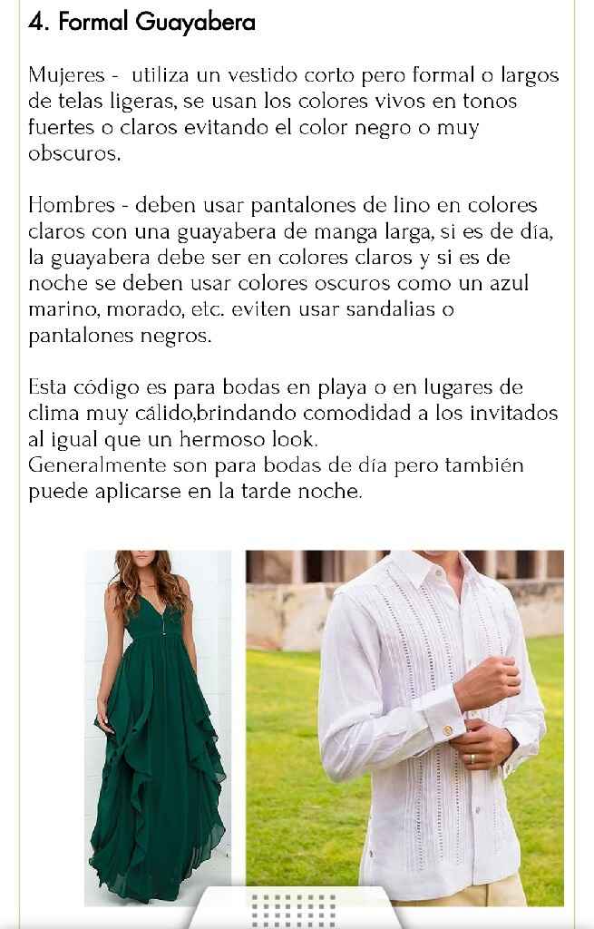 Código de vestimenta - 1