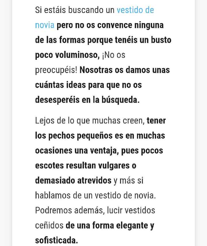 tengo poco busto para mi vestido ideal - 1