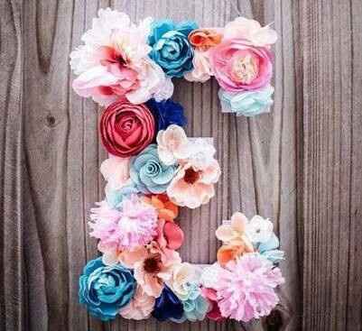 Decoracion con letras - 1