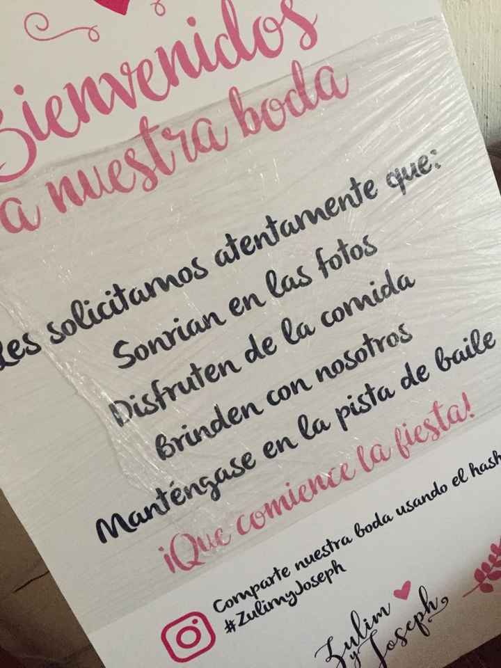 Letrero de boda con ayuda de ustedes 😊 - 2