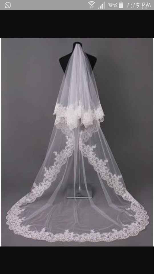 Velo de novia sencillo o elegante - 1