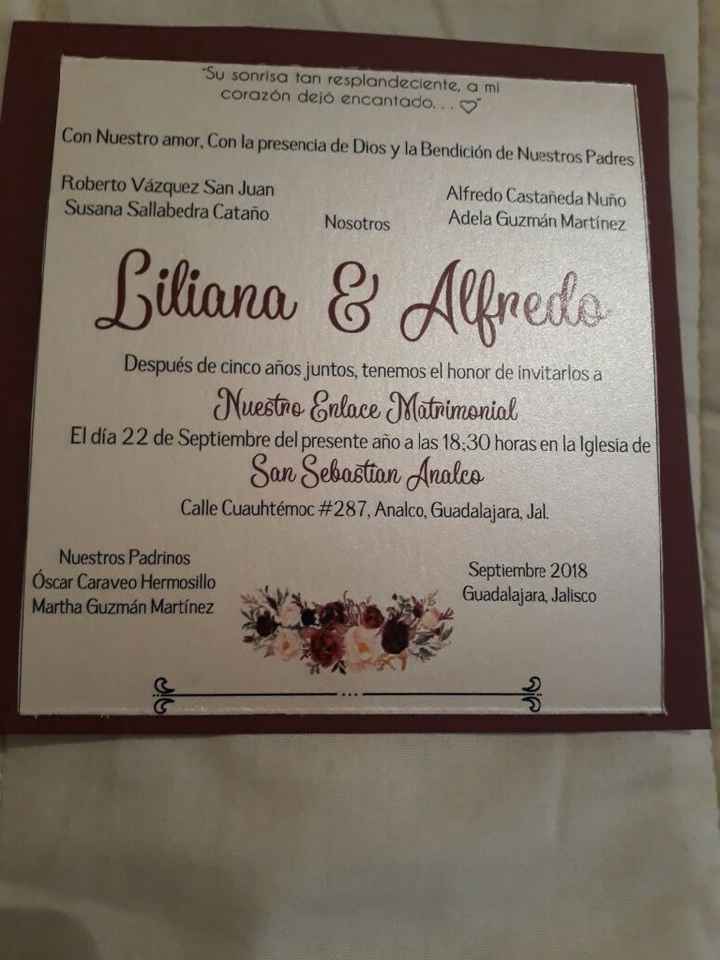  Ya imprimí mis invitaciones♡ - 1