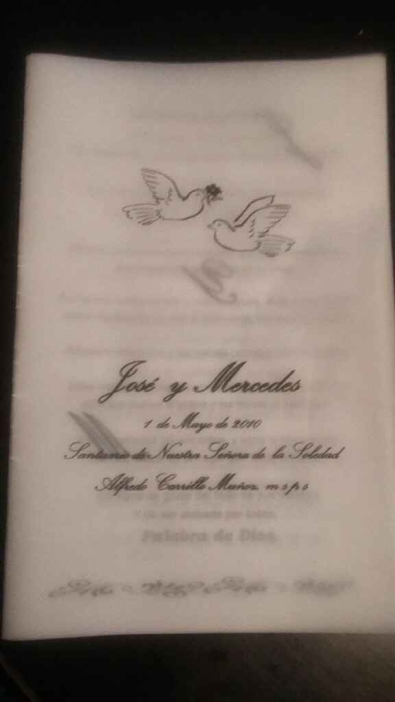 ¿hoja parroquial de tu boda? - 1