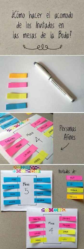 Un tip más para organizar tus mesas(: - 1