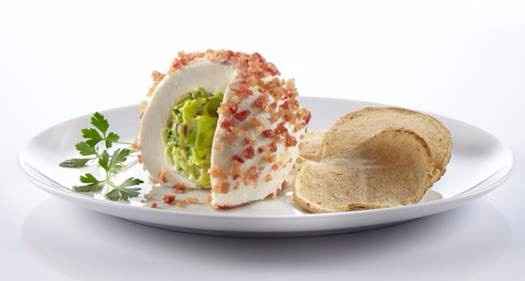 Dip de queso crema con guacamole