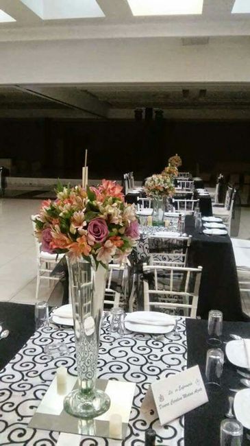 Centros de mesa altos (flores naturales) - 9