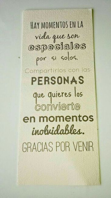 Letreros de bienvenida a la recepción. - 3
