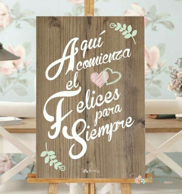 Letreros de bienvenida a la recepción. - 4