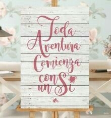 Letreros de bienvenida a la recepción. - 6