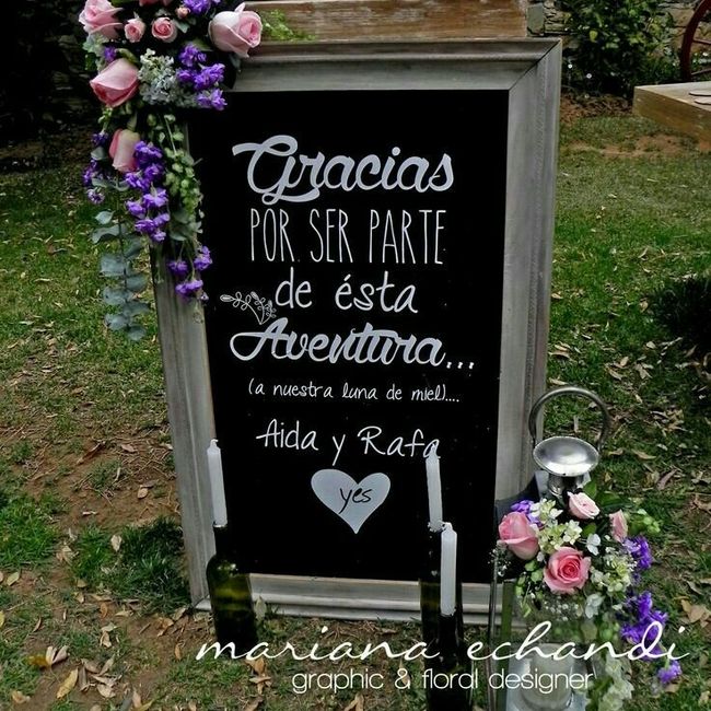Letreros de bienvenida a la recepción. - 9