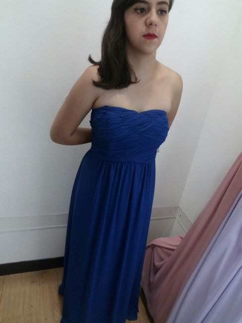 Color de damas en boda azul rey & dorado. - 2