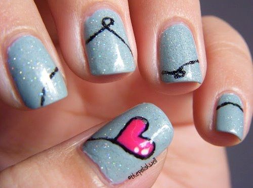 Uñas san valentin