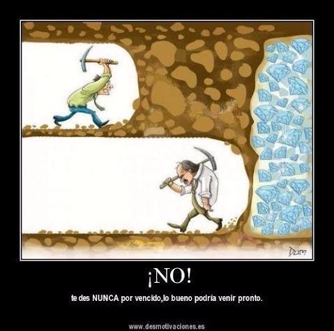 Y sobre todo nunca te des por vencida