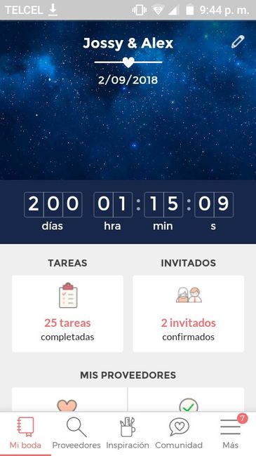 ¡Escribe los días que faltan para tu boda! 2