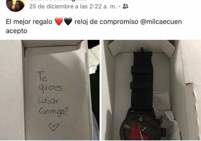 Boda civil y  reloj  de compromiso - 1