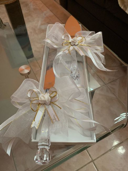 Set para cortar y servir pastel de Bodas 👰🏻💕💍😍🤵🏻 - 3