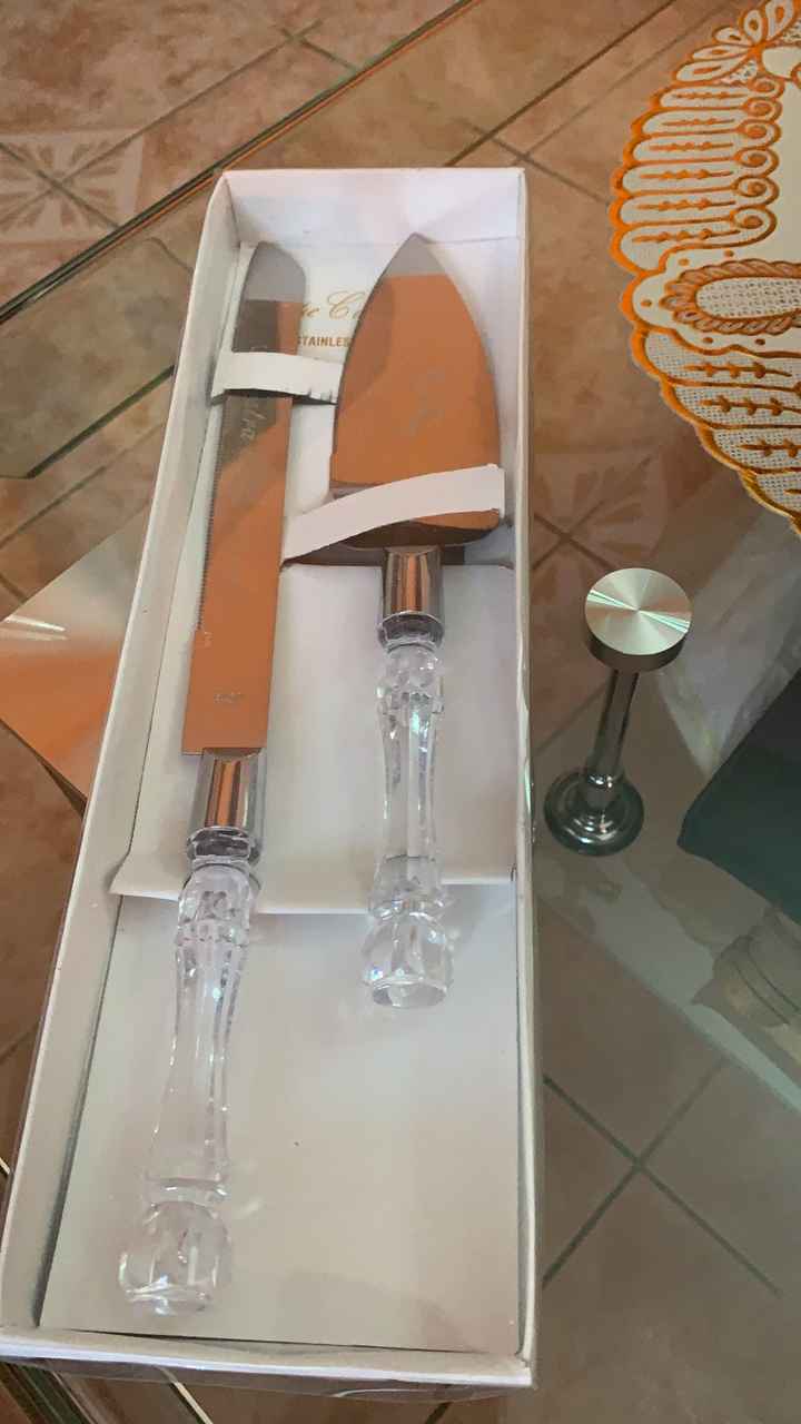 Set para cortar y servir pastel de Bodas 👰🏻💕💍😍🤵🏻 - 1