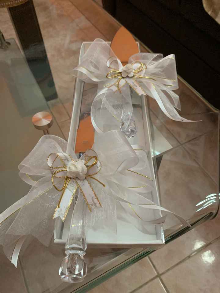 Set para cortar y servir pastel de Bodas 👰🏻💕💍😍🤵🏻 - 3