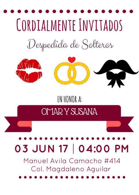Invitación Despedida