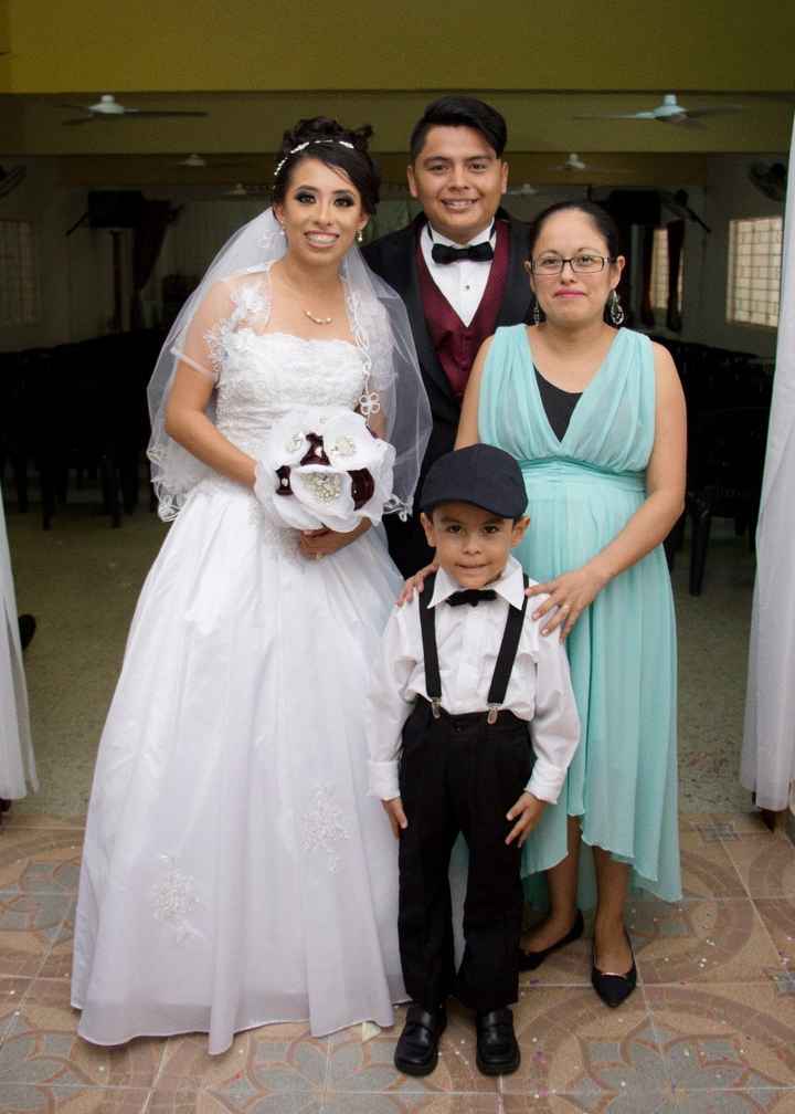 Con mi hermana y sobrino