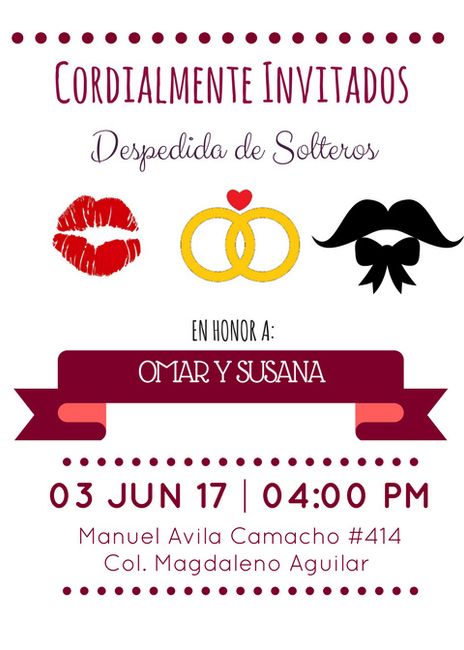 Invitación Despedida