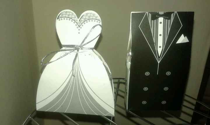 Nuevo avance, llegaron mis dulceros novio y novia de aliexpress - 1