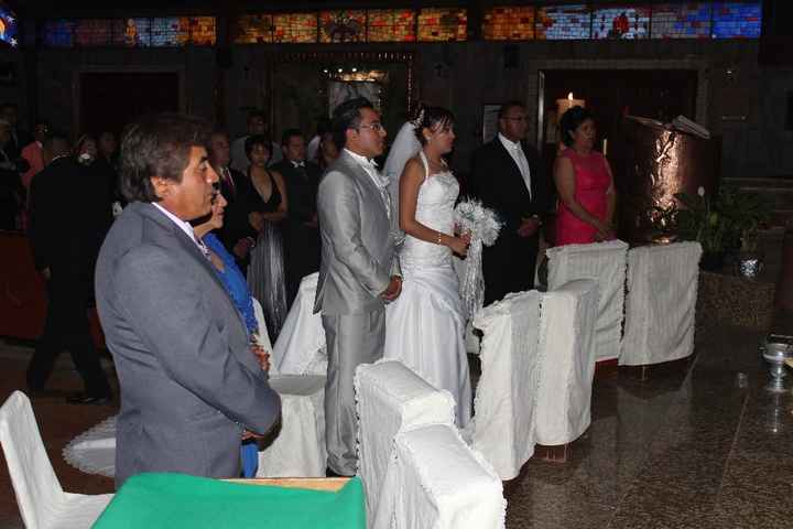 en el altar
