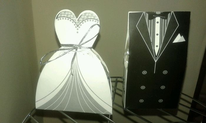 Nuevo avance, llegaron mis dulceros novio y novia de aliexpress - 1