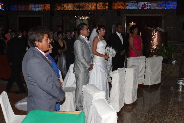 en el altar