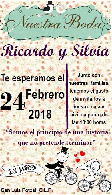INVITACIÓN BODA CIVIL